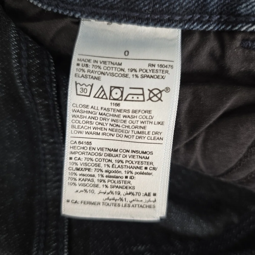 Old Navy Womens Rockstar Super Skinny Ankle Mid-Rise Dark Wash Denim Jeans Sz 0 - Picture 9 of 9